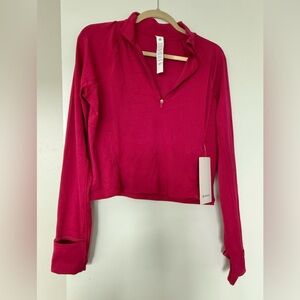 NWT Lululemon athletica Fuchsia Half-Zip pullover
